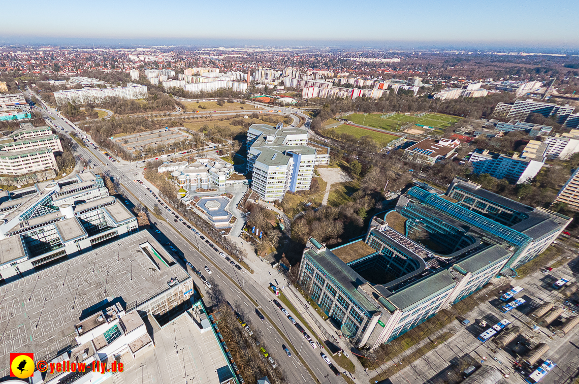 15.02.2023 - Luftbilder Perlach Plaza, Allianz, Wacker, Rentenversicherung, PEP